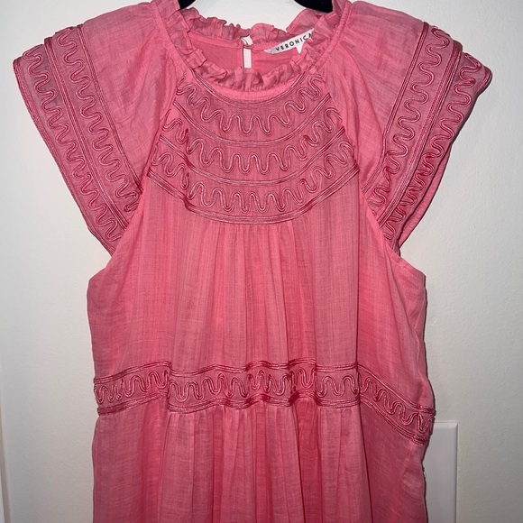 Veronica Beard - $598 Keely Pink Dark Peony Mini Dress Size 4 - Like NEW! - Picture 14 of 14